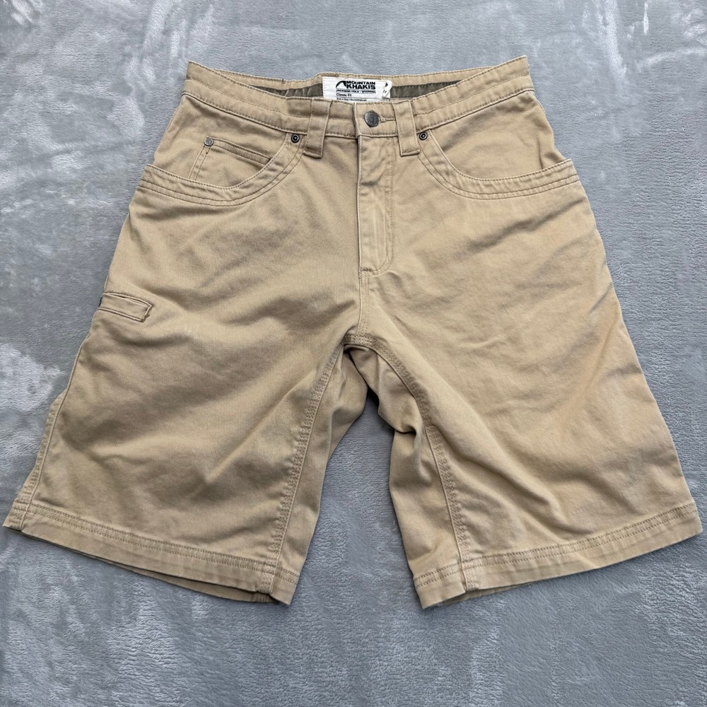 Mountain Khakis Shorts Mens 30x11 Tan Camber 105 Short Classic Fit Hiking